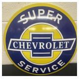 16ï¿½ metal Chevrolet button sign