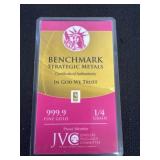 Benchmark 999.9 fine gold 1/4 grain of gold