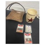 Wax warmer with 3 wax bars and tray