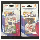 2 Vintage Football Packs, Contains 3 HOF Each