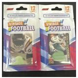2 Vintage Football Packs, Contains 3 HOF Each