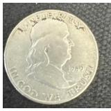 1949 Silver Franklin Half Dollar