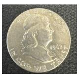 1962 Silver Franklin Half Dollar