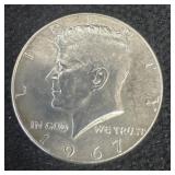 1967 Kennedy half dollar,