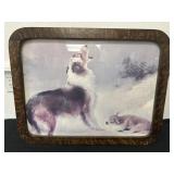21x27 Collie and Lost Lamb Framed Print