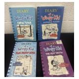 4 diary of a wimpy kid books