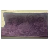 Purple bathroom mat