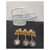 Vintage Germany BMF Rein Zinn Pewter Spoons w/