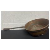 Copper pan  11ï¿½, pretty beat up