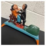 Vintage Cast Iron Toy Mechanical Bank. Dentist