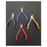 Three pairs of crafting wire cutters and one pair