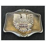 Vintage Gold Wing Belt Buckle 3.5in