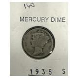 1935-S Mercury Dime