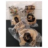 Three vintage Taco Bell talking Chihuahua plush