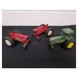 Vintage John deere, International and an unknown