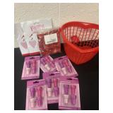 New Valentines stamps, basket and decor