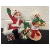 2 9ï¿½ Vintage Annalee Santa clause