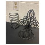 Metal candle holders