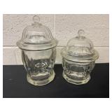 10ï¿½ and 8ï¿½ glass jars with lids