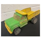 Vintage 1970ï¿½s Tonka Green and Yellow Dump Truck