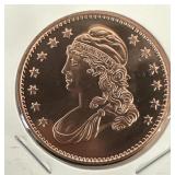 Copper Round Ounce Liberty