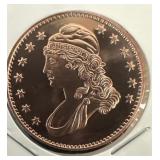 Copper Round Ounce Liberty