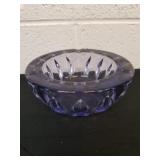 Heavy purple glass ashtray