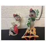 Vintage Annalee Doll 1991 Christmas mouses