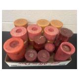 Group of large pillar candles