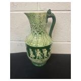 13ï¿½ 1969 Vintage German Clay Glazed Pitcher Vase