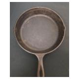 10 inch cast iron skillet says made in USA with a