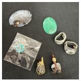 Group of Gemstone Pendent with 2 Adjustable