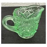 Vintage Uranium Glass Cup 2.5