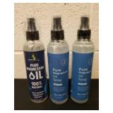 Three new bottles of pure magnesium oil 8 oz each