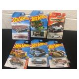 5 hotwheels and matchbox car