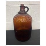 13ï¿½ Vintage Amber Brown Purex Gallon Jug Bottle