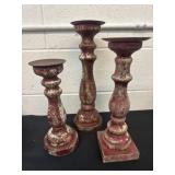 3pc candle holders