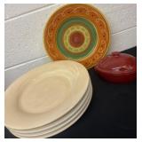 Espana plates pier one plate and dish with lid