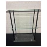 16ï¿½x12ï¿½x7ï¿½ glass 2 tier shelf