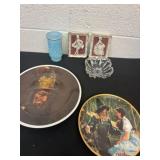 Wizard of Oz plate and blue vase ceramic picture