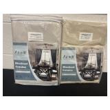 2 sets of black out curtains