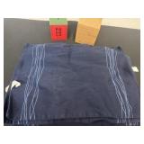 Place mats and tree farm candle and clasic