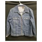 Size medium Northcrest zip up denim jacket