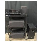 Onkyo av recover with 4 speakers (cart not