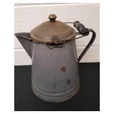 Vintage gray Granite wear or enamelware Cowboy