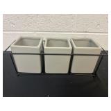 14ï¿½x5ï¿½ 3 pc organizer ceramic new