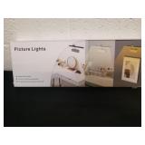 New golden colored metal picture light