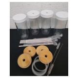 New 4-pack of 24 oz mason jar drinking glasses