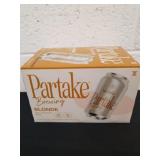 New, six 12 fluid ounce cans of Partake Brewing