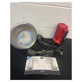 Toilet paper holder and lamp and flash light